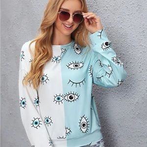 Eye print top